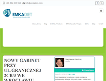 Tablet Screenshot of emkadiet.com
